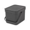 Poubelle Sort & Go 6L gris - Visuel 0